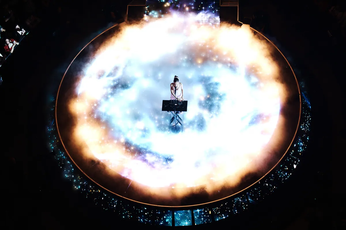 Ariana Grande Eternal Sunshine Tour, lighting and production design by Rob Sinclair