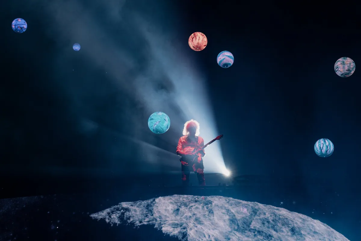 Queen + Adam Lambert 2022, lighting and production design by Rob Sinclair